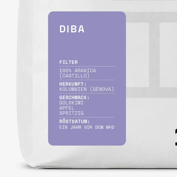 Diba Produktlabel